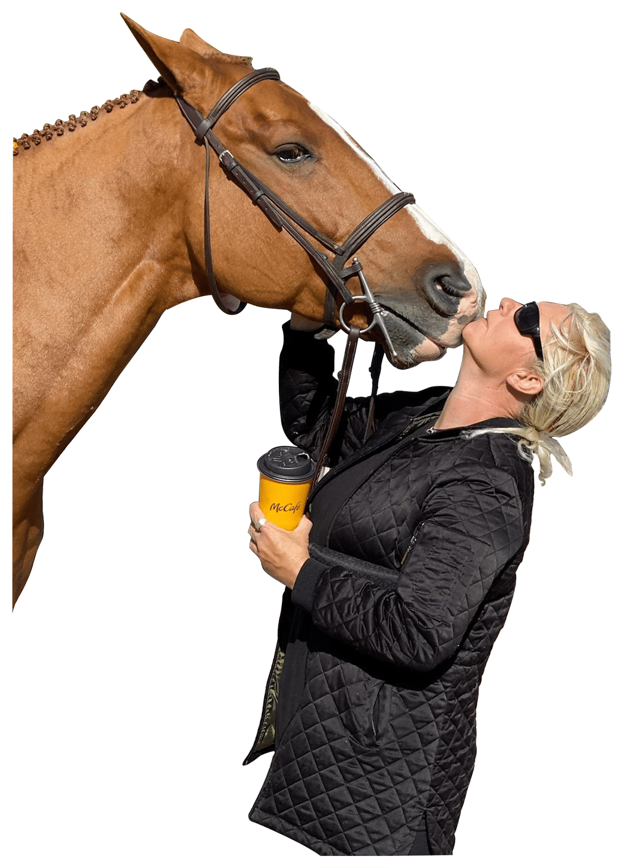 Claudia Buddy and a horse